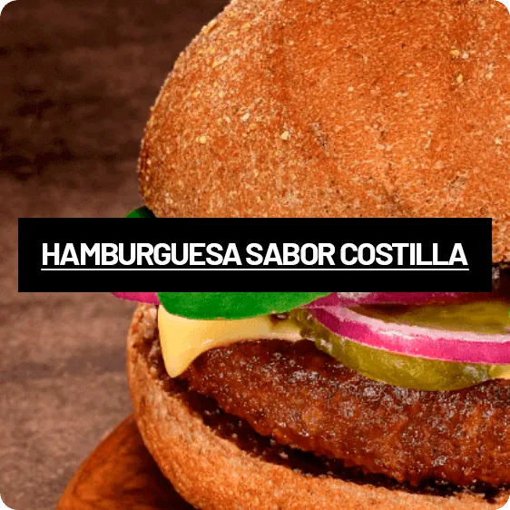 HAMBURGUESA SABOR COSTILLA